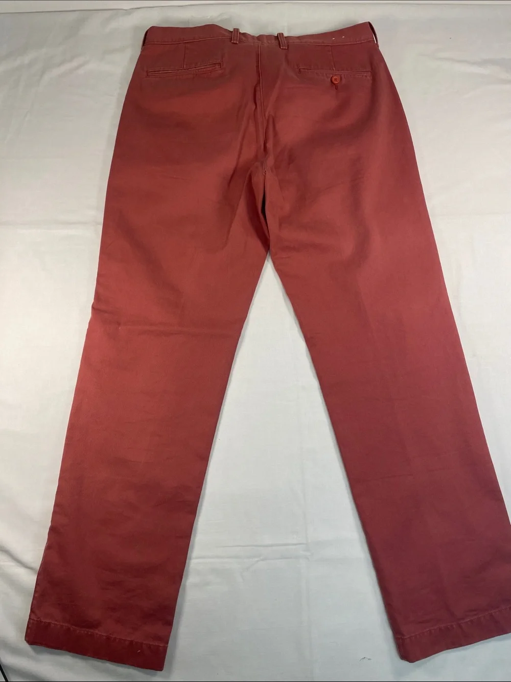 J. Crew Coral Straight-Leg Cotton Pants